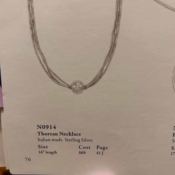 Silpada Thoreau Necklace Three strand .925 Silver - Picture 2 of 5